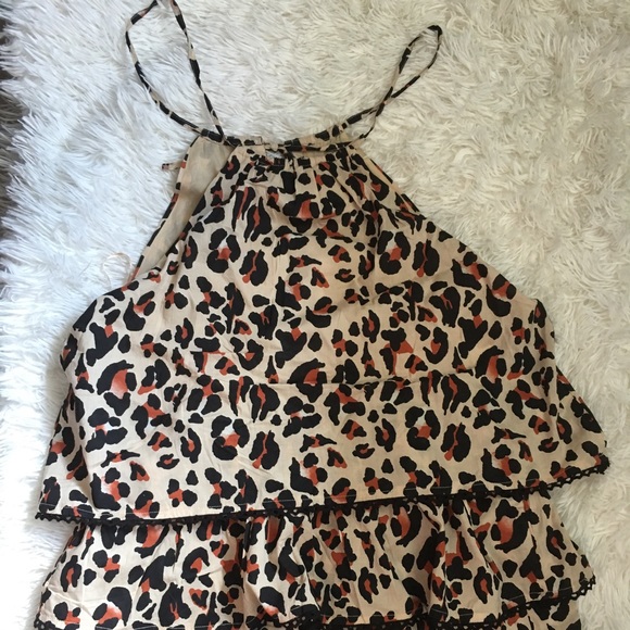 Urban Outfiters Kendal Keyhole Cutout Tier Romper - Picture 3 of 6